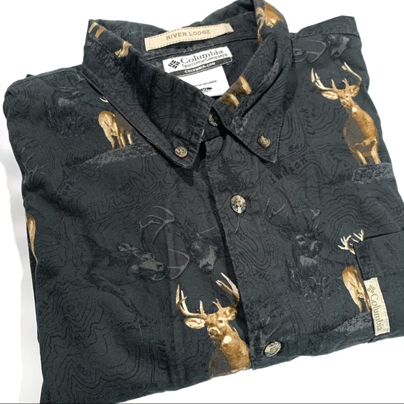 Columbia Other - Columbia River Lodge L/S Deer Print Shirt
